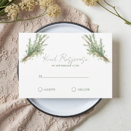 Französisch Country Rosemary Sprigs mit Twine RSVP Karte