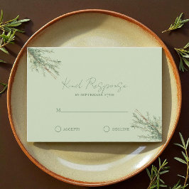 Französisch Country Rosemary Sprigs mit Twine RSVP Karte