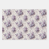 Französisch Country Toile Fleurie Birds Geschenkpapier Set (Vorderseite)