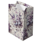 Französisch Country Toile Fleurie Birds Mittlere Geschenktüte (Vorderseite Schrägansicht)
