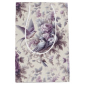 Französisch Country Toile Fleurie Birds Mittlere Geschenktüte (Vorderseite)