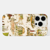 Französisch Creme Toile Chinoiserie Stil Rustikal Case-Mate iPhone Hülle (Rückseite (Horizontal))