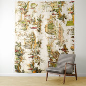 Französisch Creme Toile Chinoiserie Stil Rustikal Wandteppich (Beispiel)