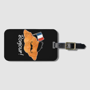 Französisch Croissant Lover France Flag Frankophil Gepäckanhänger