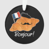 Französisch Croissant Lover France Flag Frankophil Ornament (Vorderseite)