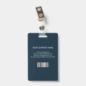 Französisch Damask Foto Business ID Ausweis (Rückseite mit Clip)