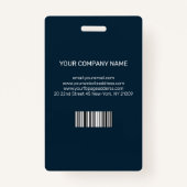 Französisch Damask Foto Business ID Ausweis (Rückseite)