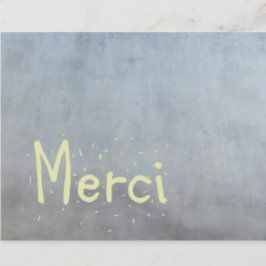 Französisch danke Karte. Merci.