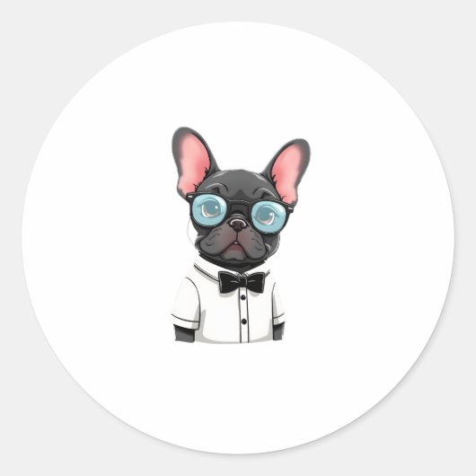 Französisch Die Gentlemen Copy (1) Runder Aufkleber (Vorderseite)