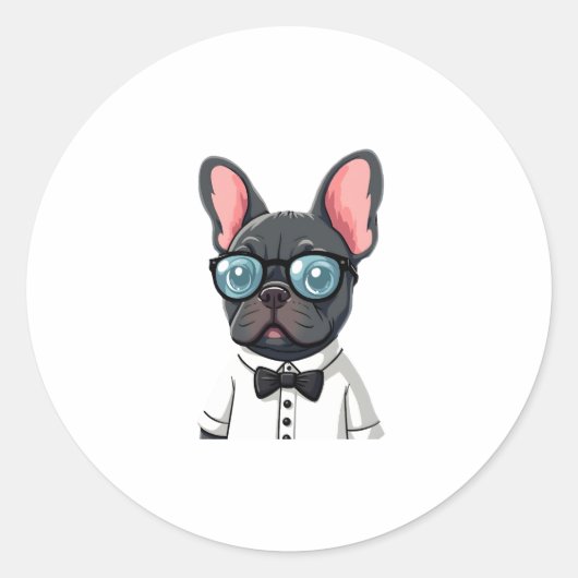 Französisch Die Gentlemen Copy (2) Runder Aufkleber (Vorderseite)