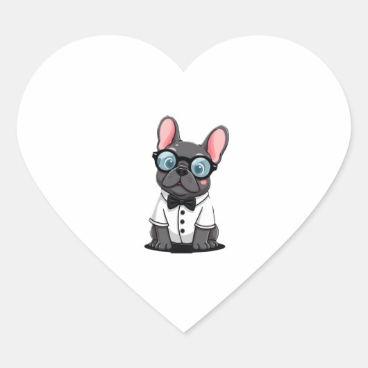 Französisch Die Gentlemen Copy (5) Herz-Aufkleber (Vorderseite)