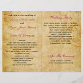 Französisch Eiffelturm rosa gefaltetes Hochzeitspr (Rückseite)