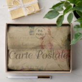 Französisch Ephemere Hot Air Ballon Floral Decoupa Seidenpapier (Geschenk)