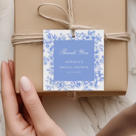 Französisch etwas Blue Brautparty Vielen Dank Geschenkanhänger