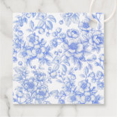 Französisch etwas Blue Brautparty Vielen Dank Geschenkanhänger (Rückseite)