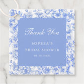 Französisch etwas Blue Brautparty Vielen Dank Geschenkanhänger (Vorderseite)