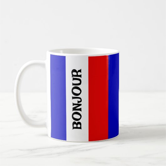 Französisch-Flag-Design-Kaffee-Tasse Kaffeetasse (Links)