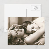 Französisch Flirt - Romantisches Vintag Postkarte (Vorne/Hinten)