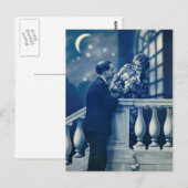 Französisch Flirt - Vintag romantische Postkarte (Vorne/Hinten)