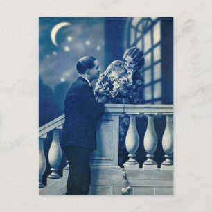Französisch Flirt - Vintag romantische Postkarte