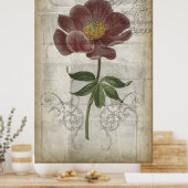 Französisch-Floral I Poster (Küche)