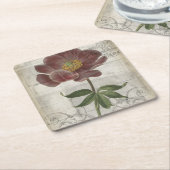 Französisch-Floral I Rechteckiger Pappuntersetzer (angewinkelt)