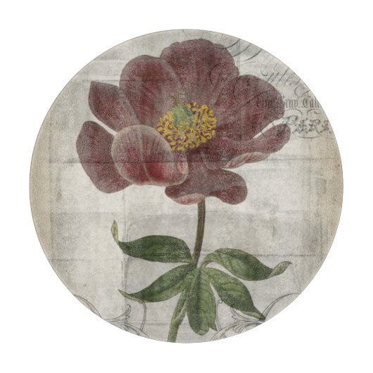 Französisch-Floral I Schneidebrett (Vorderseite)