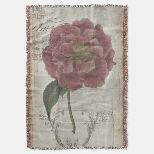 Französisch-Floral III Decke (Vorderseite Vertikal)