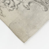 Französisch-Floral III Fleecedecke (Ecke)