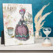 Französisch floral Paris Teezeremonie Party Marie  Fotoplatte (Seite)