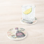 Französisch floral Paris Teezeremonie Party Marie Getränkeuntersetzer (Seite)