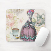 Französisch floral Paris Teezeremonie Party Marie  Mousepad (Mit Mouse)