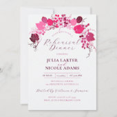 Französisch Floral Sweet Berry Probe Abendessen Einladung (Vorderseite)