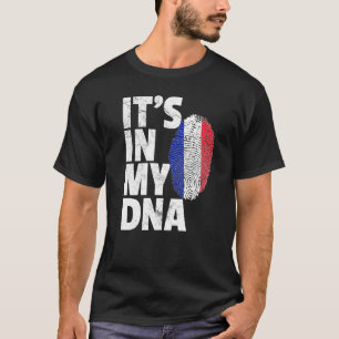 Französisch-Frankreich-Flagge Es ist in meinem DNA T-Shirt