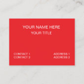 Französisch Fries Fast Food Restaurant Französisch Visitenkarte (Rückseite)