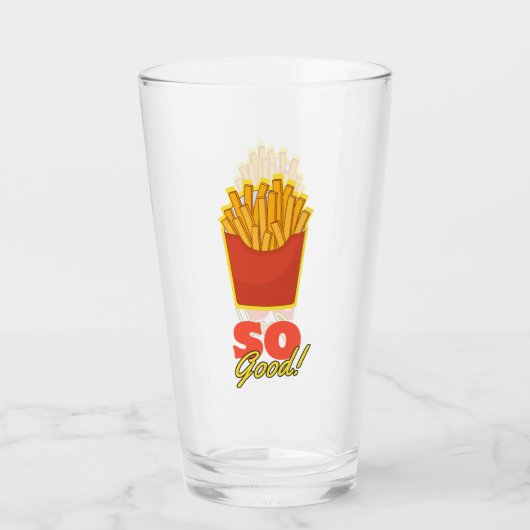 Französisch Fries So gut! Glas (Rückseite)