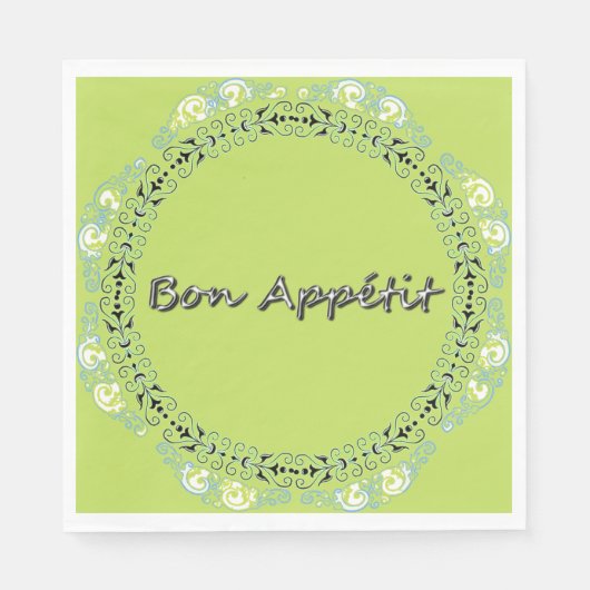 FRANZÖSISCH-FRISCH-NAPKIN-DECOR SERVIETTE (Vorderseite)