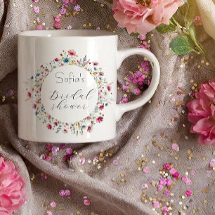 Französisch-Garten-Party florale elegante Typograf Espressotasse