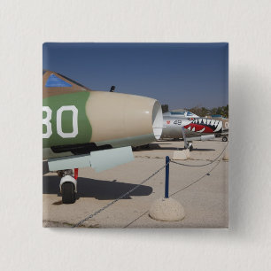 Französisch gebauter Mystere-Kampfjet Button