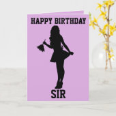 FRANZÖSISCH GEBURTSTAG SIR, FRANZÖSISCHE KARTE FÜR (Gelbe Blume)