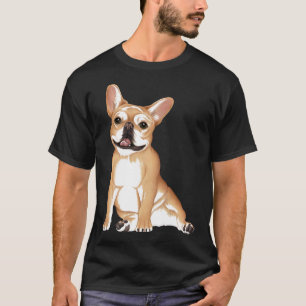 Französisch gestrichen Bulldog Sitzen T-Shirt