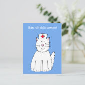 Französisch Get Well bald Bon Rétablissement Postkarte (Stehend Vorderseite)