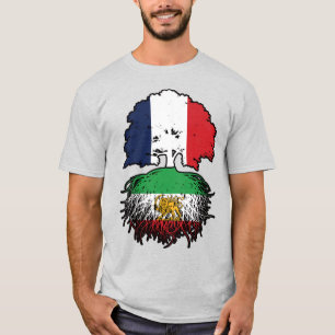 Französisch gewachsene iranische Wurzeln Löwe und T-Shirt