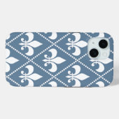 Französisch-graue Lilie Case-Mate iPhone Hülle (Rückseite (Horizontal))