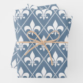 Französisch-graue Lilie Geschenkpapier Set (Beispiel)