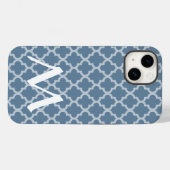 Französisch graumarokkanische Moods Quatrefolie Case-Mate iPhone Hülle (Rückseite (Horizontal))