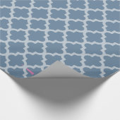 Französisch graumarokkanische Moods Quatrefolie Geschenkpapier (Ecke)