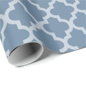 Französisch graumarokkanische Moods Quatrefolie Geschenkpapier (Rolleneckpunkt)