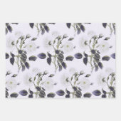 Französisch gravierte Blumentoilette-Grau, Rosa, B Geschenkpapier Set (Vorderseite 3)