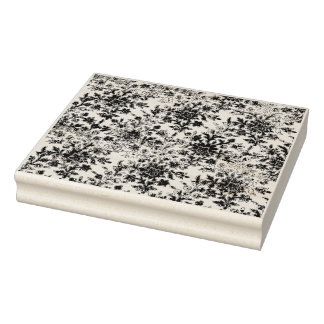 Französisch grungy floral Texturierte Muster Gummi Gummistempel